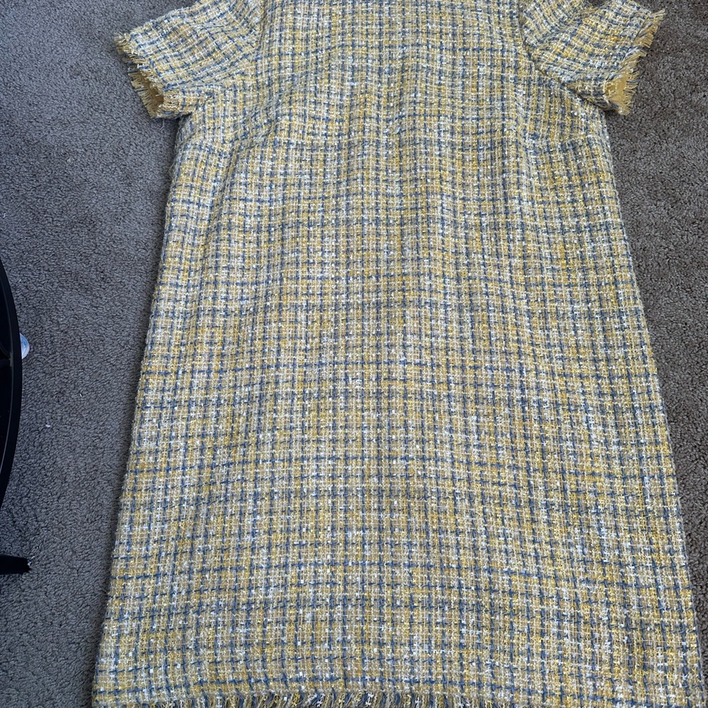 Ann Taylor Yellow Tweed Midi Dress - Picture 7 of 7
